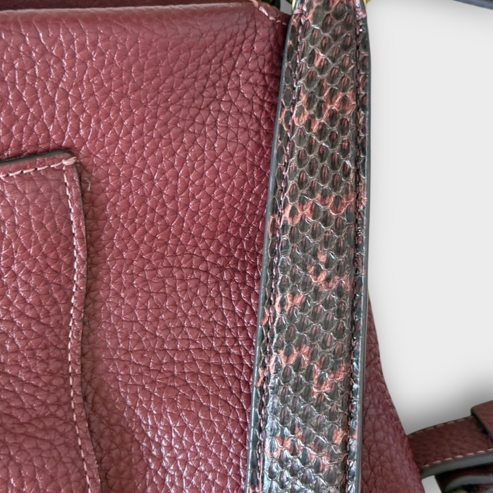 Coach May Shoulder Bag With Snakeskin Detail - Picture 6 of 15